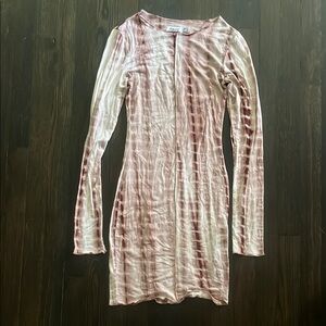 Princess Polly Pink Long Sleeve Bodycon Dress